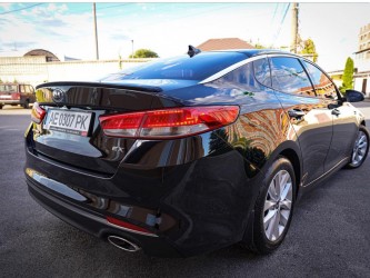 Спойлер лип Kia Optima 2016- ABS пластик, цвет черный глянец