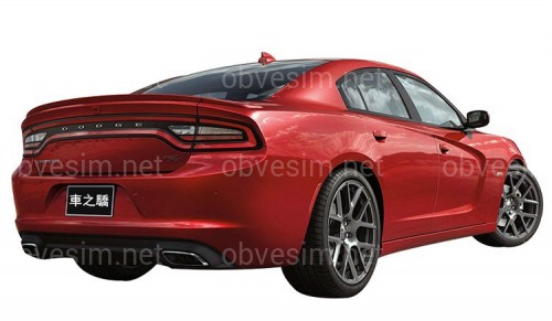 Спойлер  Dodge Charger 2015-2019 ABS пластик, цвет черный глянец