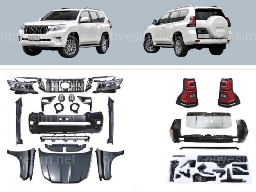 Обвес комплект рестайлинга Toyota Land Cruiser Prado 150 в 2018+