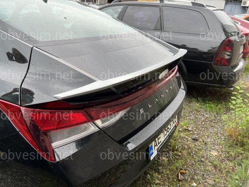 Спойлер лип Hyundai Elantra CN7 21+ ABS пластик под покраску