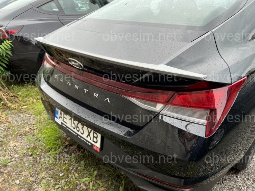 Спойлер лип Hyundai Elantra CN7 21+ ABS пластик под покраску