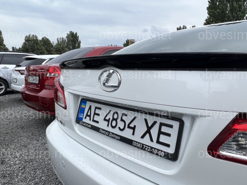 Спойлер лип багажника Lexus IS 2005-2012 ABS пластик, цвет черный глянец