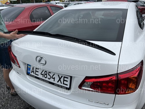 Спойлер лип багажника Lexus IS 2005-2012 ABS пластик, цвет черный глянец