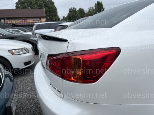Спойлер лип багажника Lexus IS 2005-2012 ABS пластик, цвет черный глянец