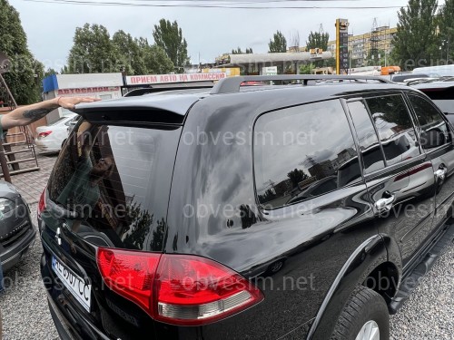Спойлер козырек Mitsubishi Pajero Sport 2008-2016 ABS пластик. КАЧЕСТВО!