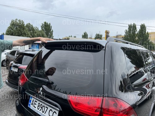 Спойлер козырек Mitsubishi Pajero Sport 2008-2016 ABS пластик. КАЧЕСТВО!