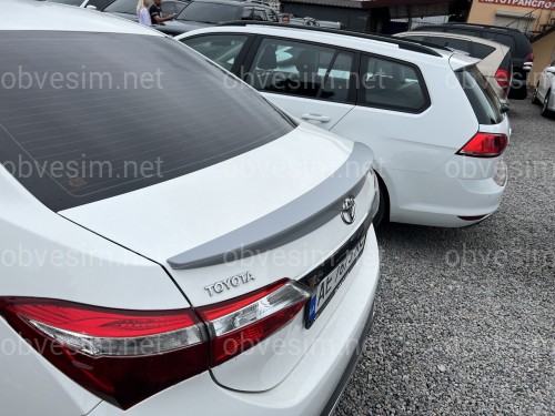 Спойлер лип багажника Toyota Corolla ЕВРОПА 2013-2018 ABS пластик под покраску