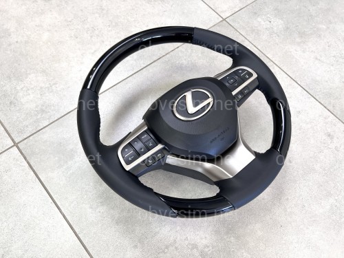 Руль в сборе черный PIANO BLACK Lexus LX 570 / GX 460