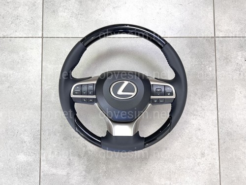 Руль в сборе черный PIANO BLACK Lexus LX 570 / GX 460