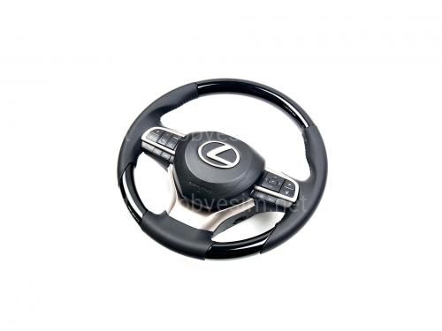 Руль в сборе черный PIANO BLACK Lexus LX 570 / GX 460