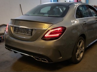 Задние LED фонари рестайлинг 2019+ для Mercedes-Benz C-class W205 2015-2021 2шт.