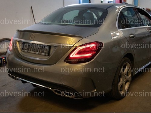 Задние LED фонари рестайлинг 2019+ для Mercedes-Benz C-class W205 2015-2021 2шт.