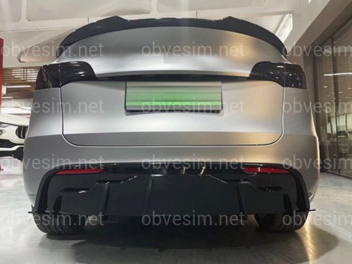 Комплект обвеса Tesla Model Y 2020- ABS пластик, цвет черный глянец