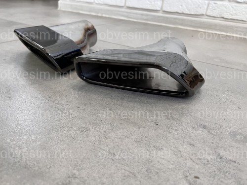 Насадки на выхлопные трубы M Perfomance BMW G30 / G31 2017-2023 черные