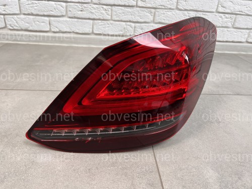 Задние LED фонари рестайлинг 2019+ для Mercedes-Benz C-class W205 2015-2021 2шт.