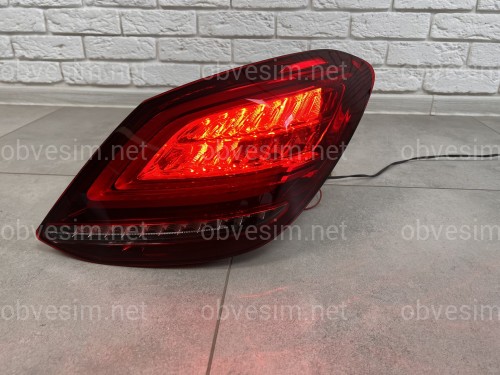Задние LED фонари рестайлинг 2019+ для Mercedes-Benz C-class W205 2015-2021 2шт.