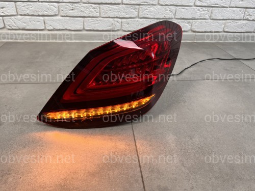 Задние LED фонари рестайлинг 2019+ для Mercedes-Benz C-class W205 2015-2021 2шт.