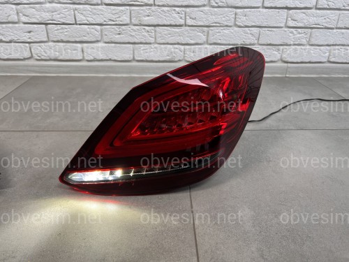 Задние LED фонари рестайлинг 2019+ для Mercedes-Benz C-class W205 2015-2021 2шт.