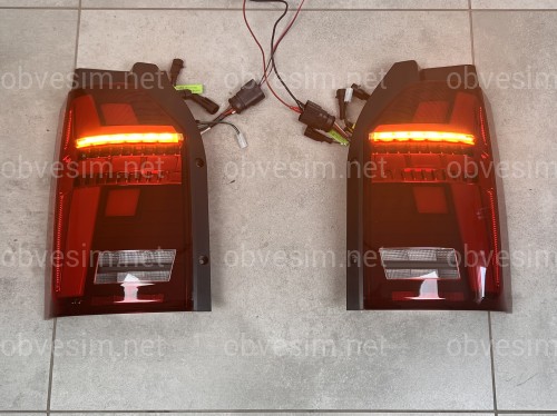 Задние LED фонари стиль Multivan T6.1 2020+ для Volkswagen T6 2015-2019 ляда 2шт.