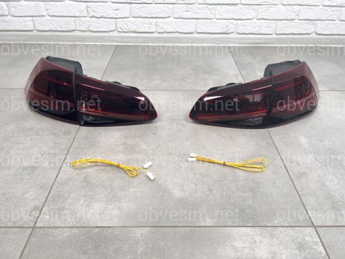 Задние LED фонари стопы Volkswagen Golf 7.5 хетчбек 2017-2021