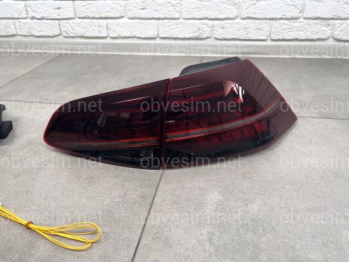 Задние LED фонари стопы Volkswagen Golf 7 хетчбек 2012-2016