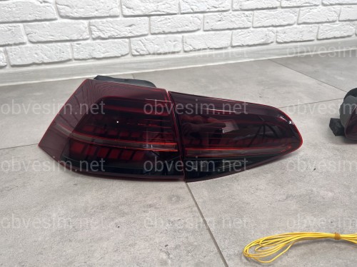 Задние LED фонари стопы Volkswagen Golf 7 хетчбек 2012-2016