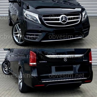 Обвес AMG  (передний / задний бампер) Mercedes V Class Vito Metris W447 2014-2023