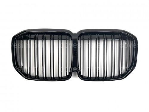 Решетка радиатора ноздри M-Look для BMW X7 G07 2019-2022 черный глянец
