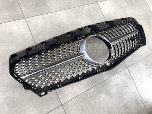 Решетка радиатора Diamond Silver для Mercedes CLA-Class W117 2013-2015
