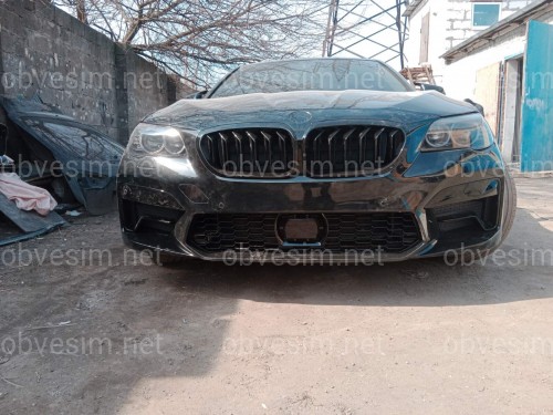 Передний бампер с ноздрями в стиле M5 F90 G30  для BMW 5 Series F10 F11 2010-2016