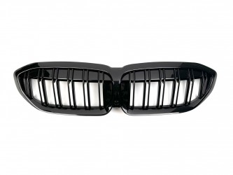 Решетка радиатора ноздри M-Look для BMW 3 Series G20 / G21 2018-2022 черный глянец