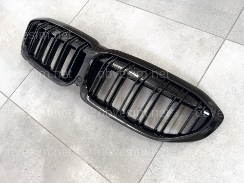 Решетка радиатора ноздри M-Look для BMW 3 Series G20 / G21 2018-2022 черный глянец