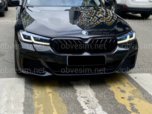 Решетка радиатора ноздри стиль M5 F90 для BMW 5 Series G30 / G31 2020+ черный глянец