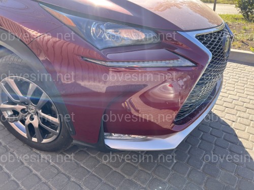 Бампер передний F-Sport Lexus NX 2014-2016 (бампер, юбка, решетка, хром)