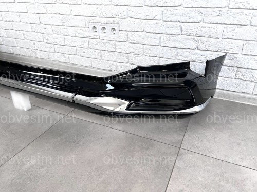 Обвес юбка переднего бампера Lexus LX 570 2015-2022 цвет черный 202