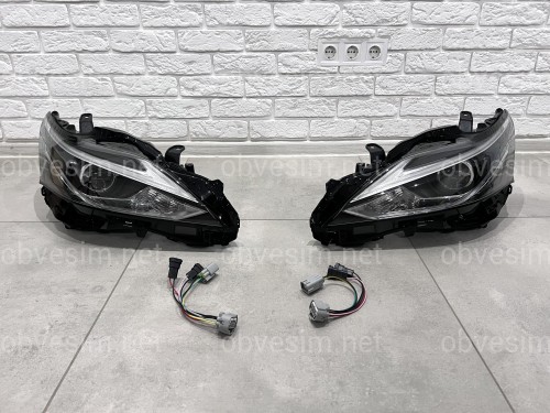 FULL LED фары в стиле рестайлинг 2017- для Lexus CT 2010-2021, комплект 2шт.