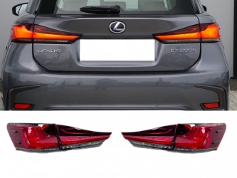 Задние фонари рестайлинг 2018+ для Lexus CT 2010-2021, комплект 4шт (для 2010-2017 подходят только с накладкой багажника рестайлинг)