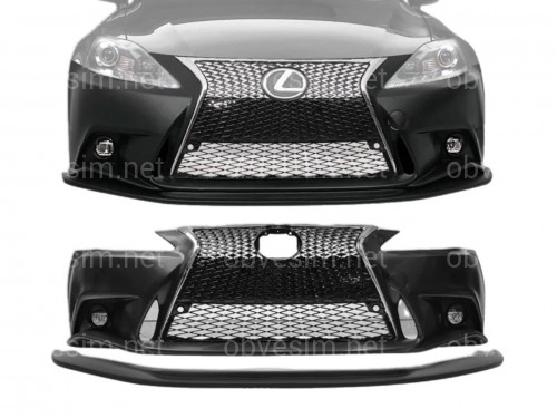 Бампер в сборе с юбкой стиль F-SPORT 2013+ для Lexus IS 2006-2012