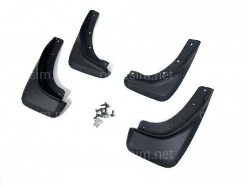 Брызговики Volvo S40 2009-2012 рестайлинг, комплект 4 шт.