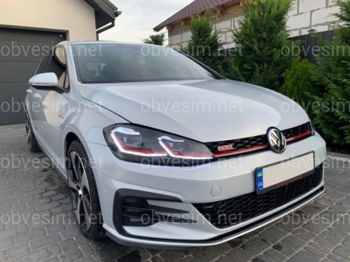 FULL LED фары в стиле GTI Volkswagen Golf 7.5 рестайлинг 2017-2021