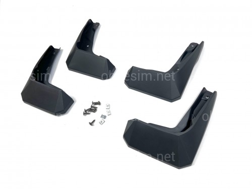Брызговики Toyota bZ4X 2022+, комплект 4 шт.