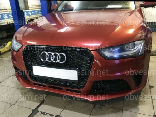 Бампер передний в сборе стиль RS4 для Audi A4 B8 2012-2015