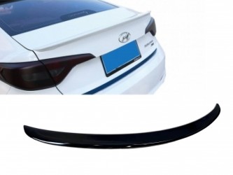 Спойлер лип багажника Hyundai Sonata LF 2015-2017 АБС пластик, цвет черный глянец