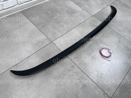 Спойлер лип багажника BMW series 5 E60 2004-2009 ABS пластик, цвет черный глянец