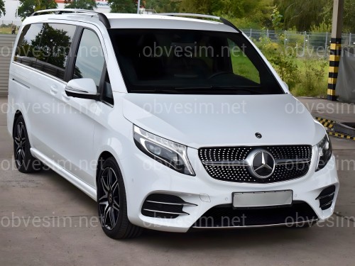 Бампер передний AMG Diamond Mercedes V Class Vito Metris W447 2014-2023