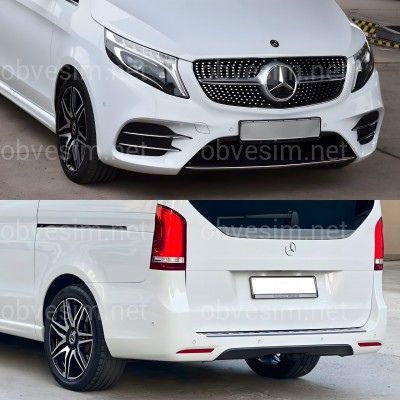Обвес AMG Diamond (передний / задний бампер) Mercedes V Class Vito Metris W447 2014-2023