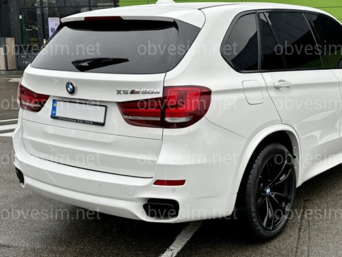 Насадки на выхлопные трубы BLACK M Paket BMW X5 F15 2014-2018