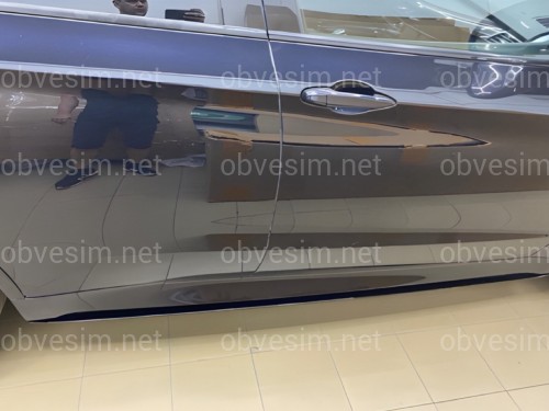 Лезвия под пороги M-Perfomance BMW X5 F15 2шт. черный глянец