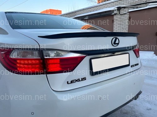 Спойлер лип Lexus ES 2012-2017 ABS пластик, цвет черный