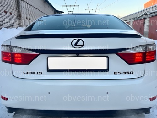 Спойлер лип Lexus ES 2012-2017 ABS пластик, цвет черный